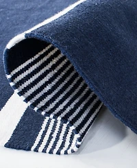 Lauren Ralph Lauren Hanover Stripe LRL2461A Navy Outdoor Area Rug Collection