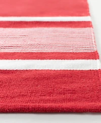 Lauren Ralph Lauren Hanover Stripe LRL2461D Red 5' X 8' Outdoor Area Rug