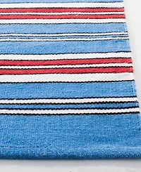 Lauren Ralph Lauren Leopold Stripe LRL2462D Royal Blue 5' X 8' Outdoor Area Rug