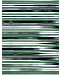 Lauren Ralph Lauren Leopold Stripe LRL2462K Green 8' X 10' Outdoor Area Rug