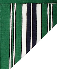 Lauren Ralph Lauren Leopold Stripe LRL2462K Green Outdoor Area Rug Collection