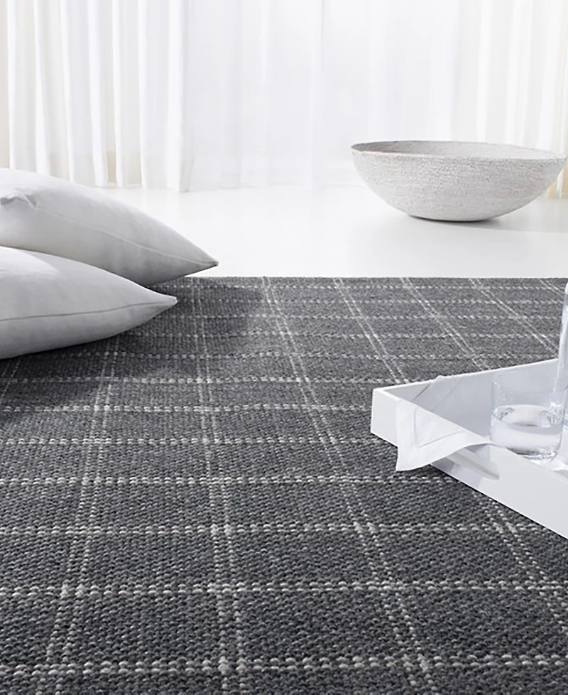 Lauren Ralph Lauren Tamworth Check LRL6450A Charcoal 4' X 6' Area Rug