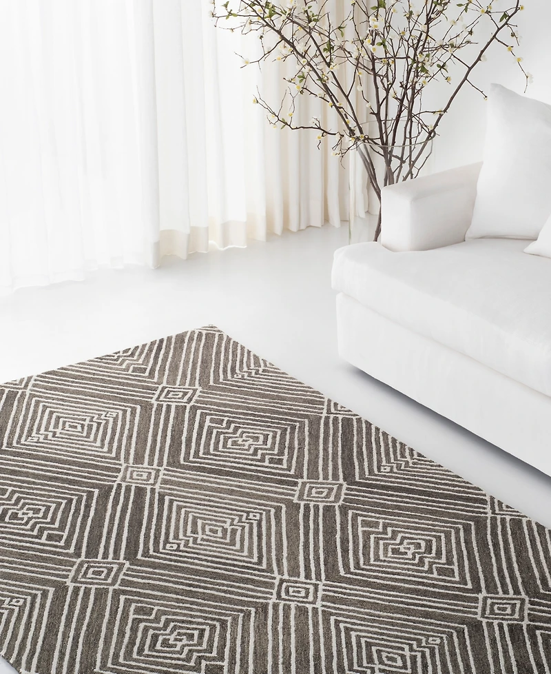 Lauren Ralph Lauren Isabella LRL6608F Charcoal 8' X 10' Area Rug