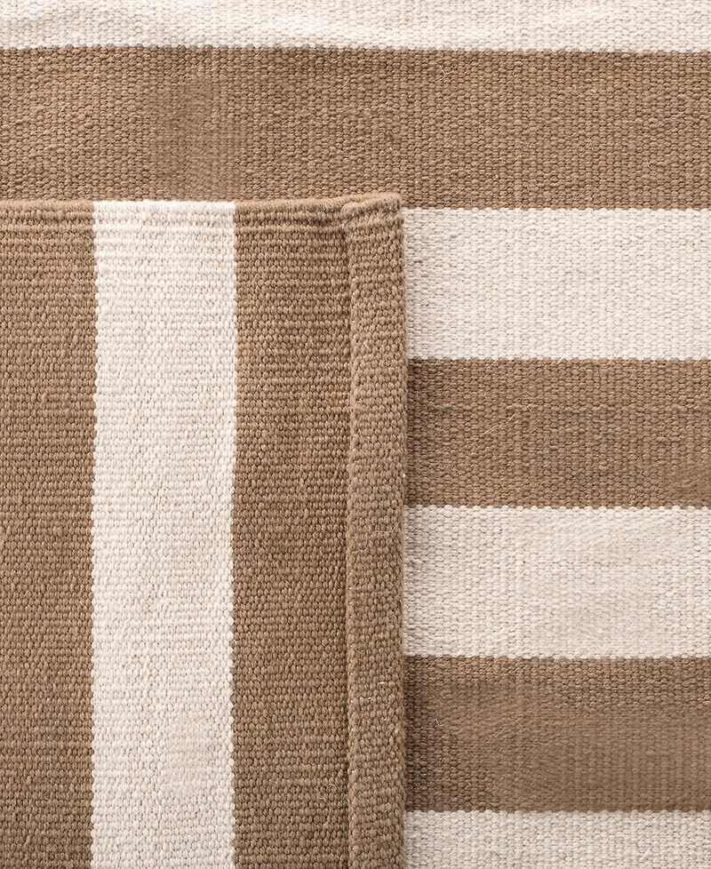 Lauren Ralph Lauren Ludlow Stripe LRL7350C Sepia 2'3" X 8' Runner Area Rug