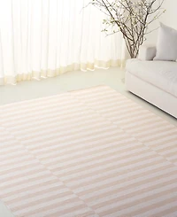 Lauren Ralph Lauren Ludlow Stripe LRL7350D Alabaster 8' X 10' Area Rug