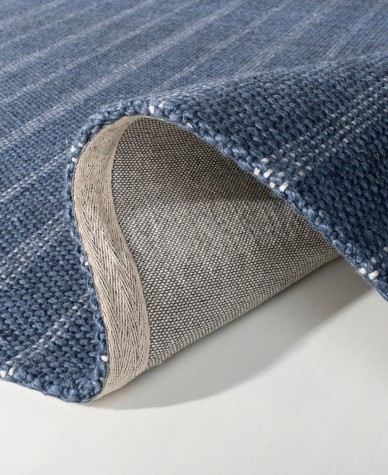 Lauren Ralph Lauren Miles Stripe LRL6400D Navy 5' X 8' Area Rug