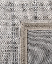 Lauren Ralph Lauren Tamworth Check LRL6450C Silver 5' X 8' Area Rug