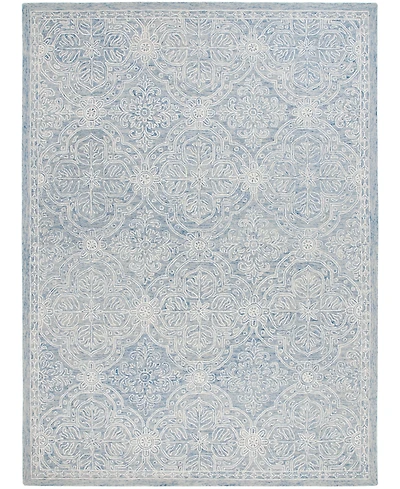 Lauren Ralph Lauren Etienne LRL6603M Blue and Ivory 8' X 10' Area Rug