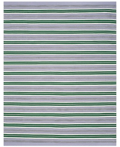 Lauren Ralph Lauren Leopold Stripe LRL2462G Lilac 8' X 10' Outdoor Area Rug