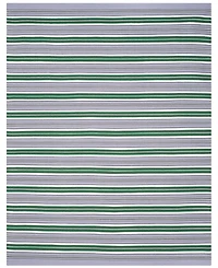 Lauren Ralph Lauren Leopold Stripe LRL2462G Lilac 8' X 10' Outdoor Area Rug