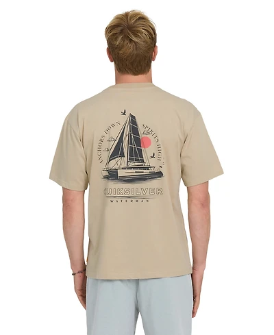 Quiksilver Waterman Men's Short-Sleeve Anchors Down T-Shirt