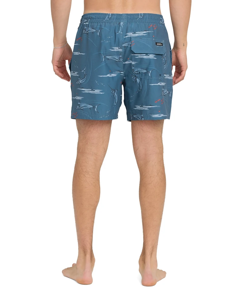 Quiksilver Waterman Men's Mix Pack Floral Swim Trunks