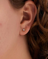 Ana Luisa Gold-Plated Invisible Small Stud Earrings