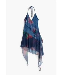 Desigual Women's Pixelated ruffle dress