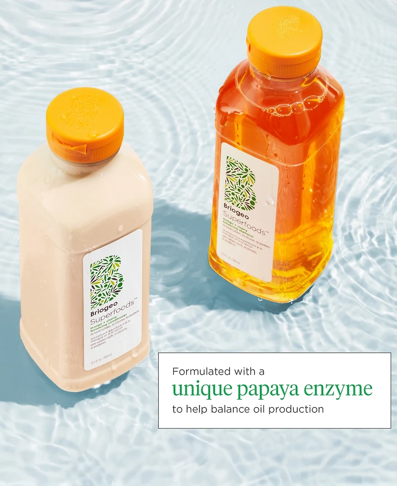 Briogeo's 2-Pc. Superfoods Mango + Cherry Balancing Shampoo and Conditioner Duo Set