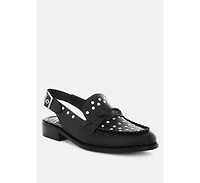 Rag & Co Womens Remykin Braided Penny Strap Loafers