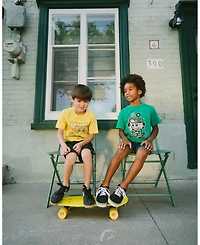 Deux par Deux Little Boys Cotton Jersey T-Shirt with Print.