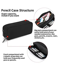 Gnuadz Pencil Case Pouch Aesthetic Box Office Stationery Organizer Simple Sturdy Multifunctional Bag