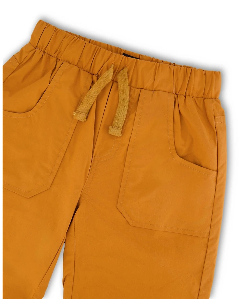 Deux par Deux Little Boys Parachute Jogger with Patch Pockets