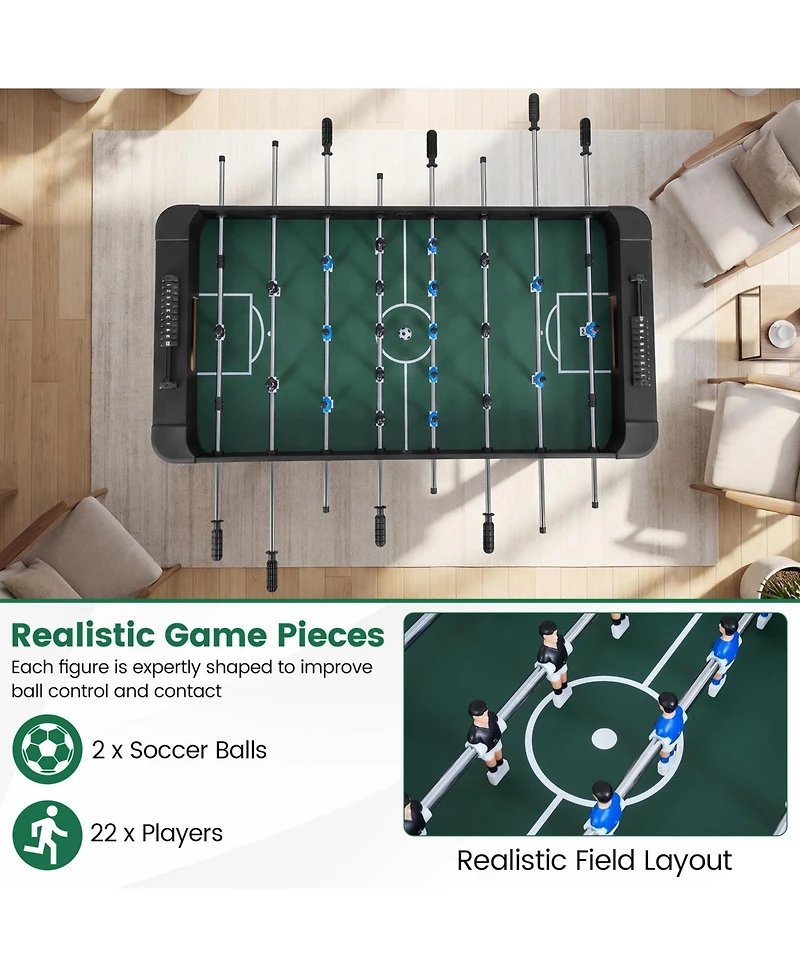 Slickblue Foosball Table Competition Full Soccer Game with 22