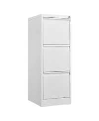 gaomon Metal Vertical Filing Cabinet with Lock and 3 Drawers