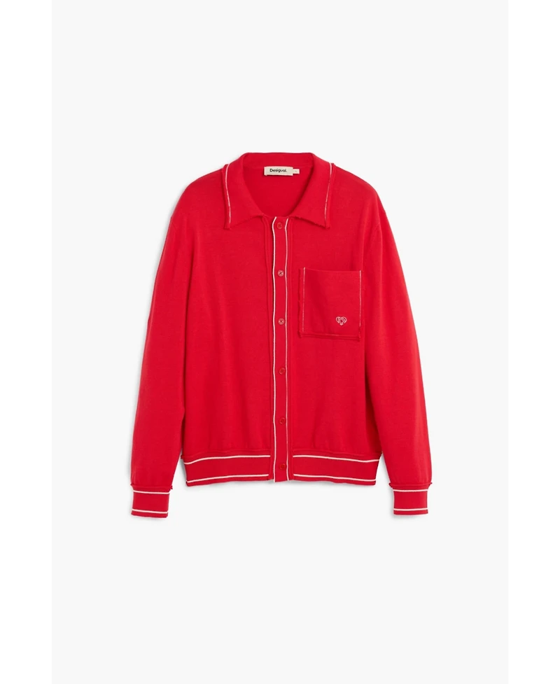 Desigual Men's Fine Sweater With Buttons