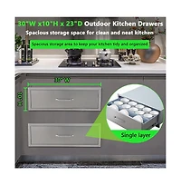 gaomon 30" Outdoor Kitchen Drawers