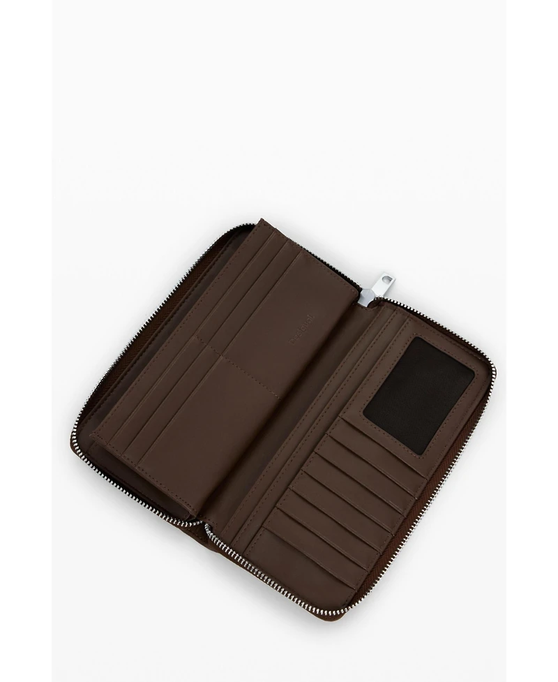 Desigual Women's Large faux leather studded wallet