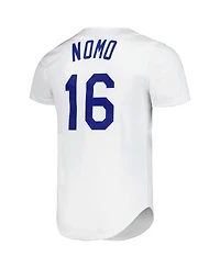 Mitchell & Ness Men's Hideo Nomo White Los Angeles Dodgers Cooperstown Collection Authentic Jersey