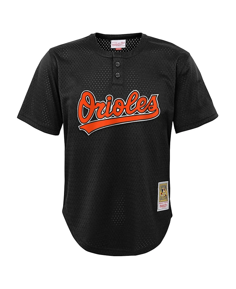Mitchell & Ness Toddler  Cal Ripken Jr. Black Baltimore Orioles Throwback Mesh Batting Practice Jersey