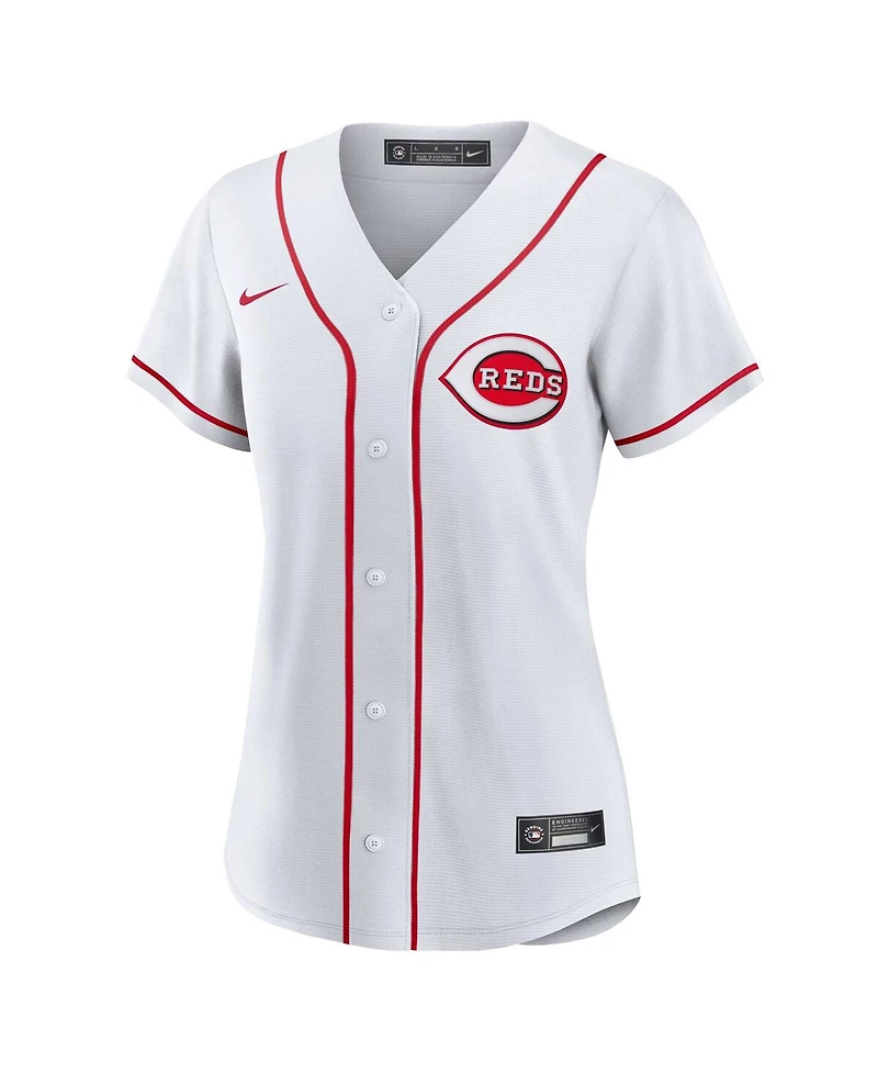 Nike Women's Tj Friedl White Cincinnati Reds Home Replica Jersey