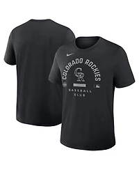 Nike Men's Black Colorado Rockies Authentic Collection Early Work Tri-Blend Dri-fit T-Shirt