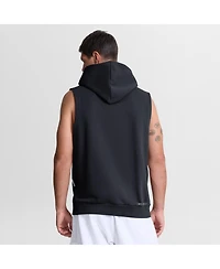 Nike Men's Navy New York Yankees Authentic Collection Standard Issue Dri-fit Sleeveless Hoodie