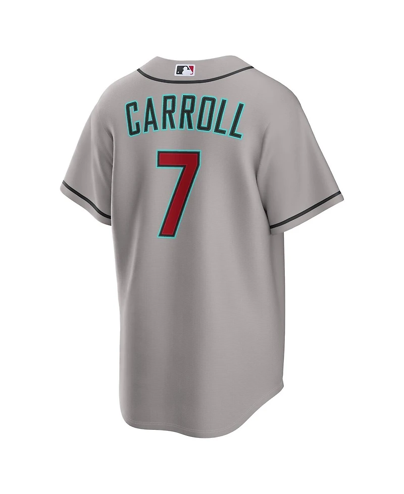 Nike Men's Corbin Carroll Gray Arizona Diamondbacks Road Replica Jersey