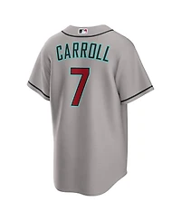 Nike Men's Corbin Carroll Gray Arizona Diamondbacks Road Replica Jersey