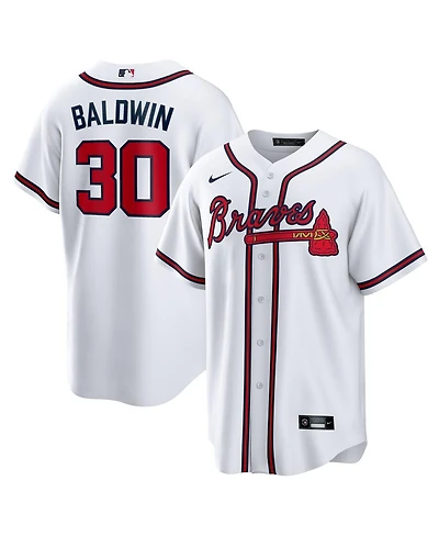 Nike Men's Drake Baldwin White Atlanta Braves Home Replica Jersey
