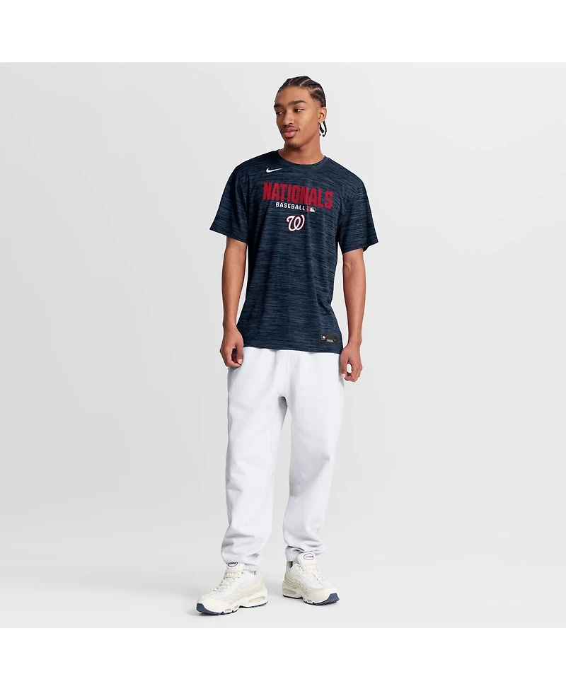 Nike Men's Navy Washington Nationals Authentic Collection Velocity Dri-fit T-Shirt