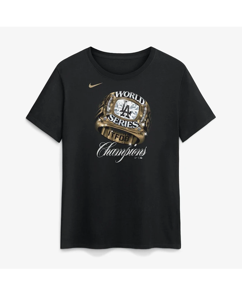 Nike Women's Black Los Angeles Dodgers 2026 Gold Collection Graphic T-Shirt