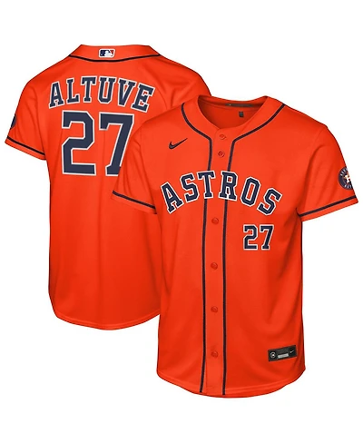 Nike Big Boys and Girls Jose Altuve Orange Houston Astros Alternate Stadium Jersey