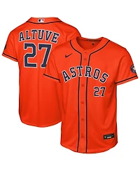 Nike Big Boys and Girls Jose Altuve Orange Houston Astros Alternate Stadium Jersey