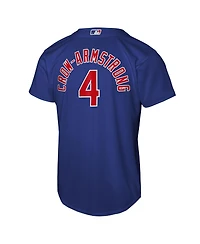 Nike Big Boys and Girls Pete Crow-Armstrong Rush Blue Chicago Cubs Alternate Replica Jersey