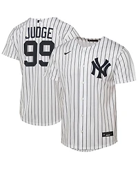 Nike Big Boys and Girls Aaron Judge White New York Yankees Home Replica Player Jersey