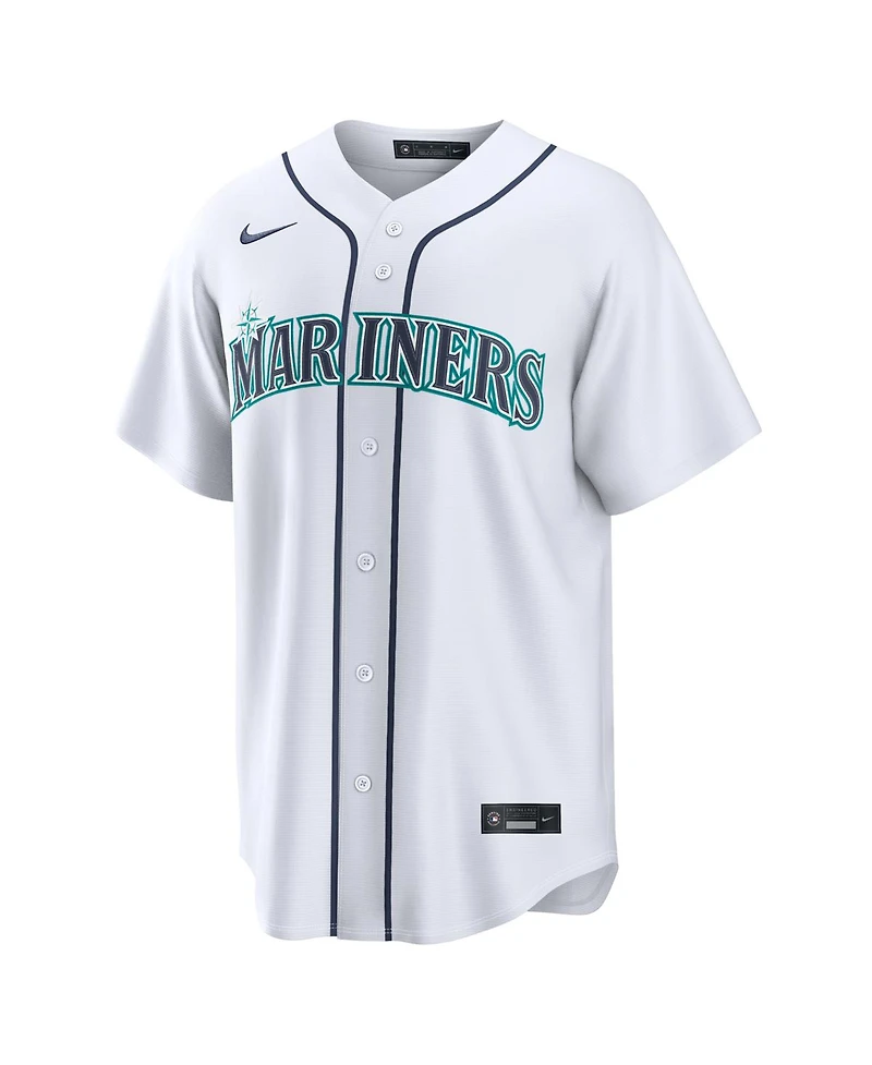 Nike Men's Josh Naylor White Seattle Mariners Home Replica Jersey