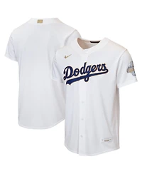 Nike Big Boys and Girls White Los Angeles Dodgers 2026 Gold Collection Home Replica Jersey