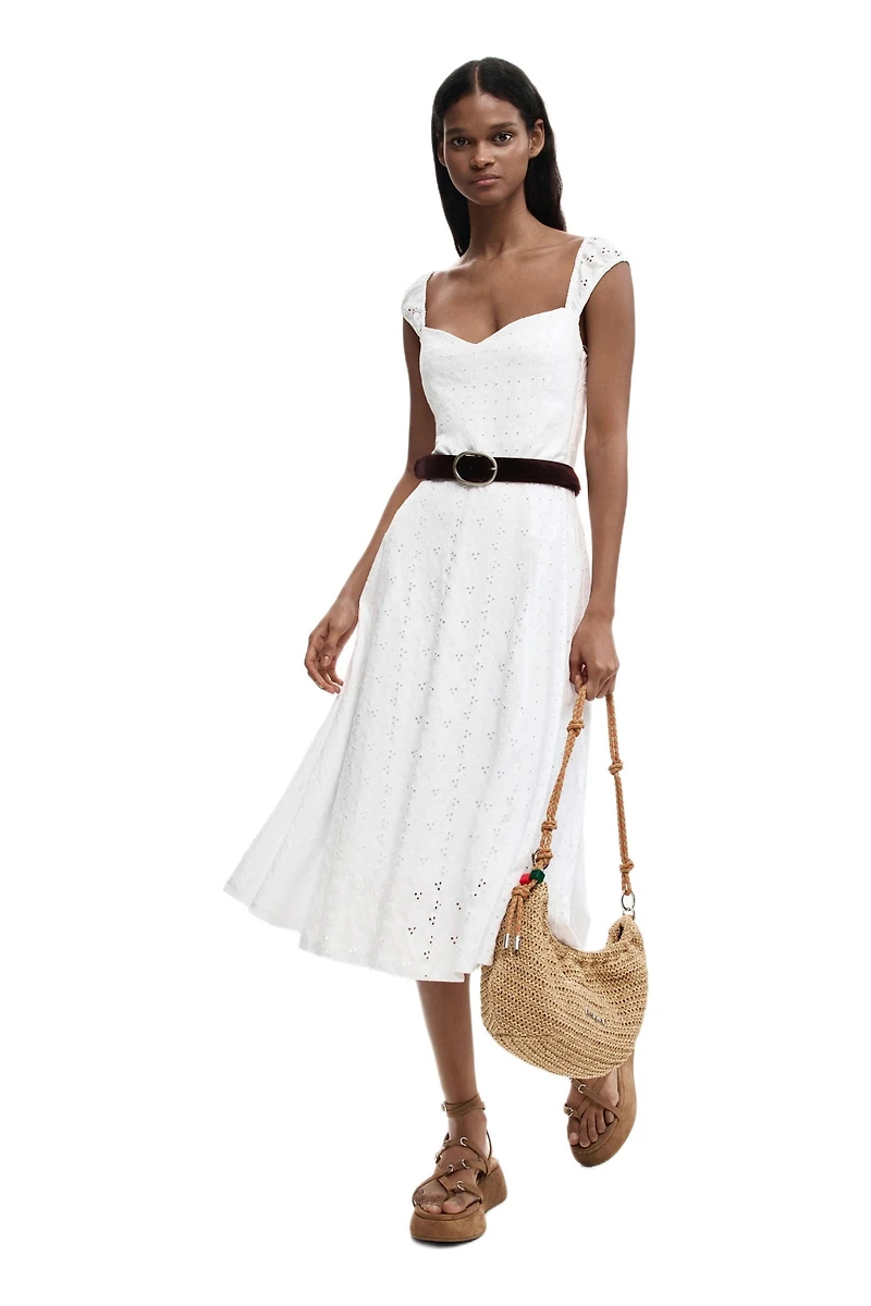 Desigual Women's Midi embroidered dress