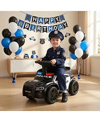 Slickblue Kids Ride On Sliding Car with Steering Wheel and Storage Compartment