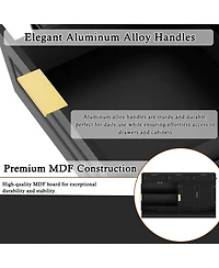 Rainsken Farmhouse Sideboard Buffet Cabinet