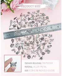 Gnuadz Wholesale Tibetan Metal Charms Pendants Diy Jewelry Making 100pcs