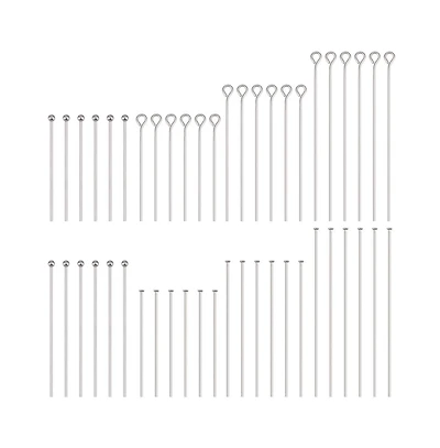 Gnuadz 560pcs 8 Styles Eye Pins Ball Pin Findings Open For Earring Bracelet Pendant Making