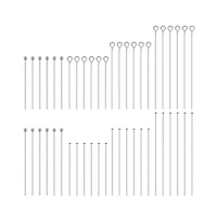 Gnuadz 560pcs 8 Styles Eye Pins Ball Pin Findings Open For Earring Bracelet Pendant Making